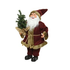 SANTA CLAUS CON ALBERO 24X14X45 CM  (Cod. 39248-01)