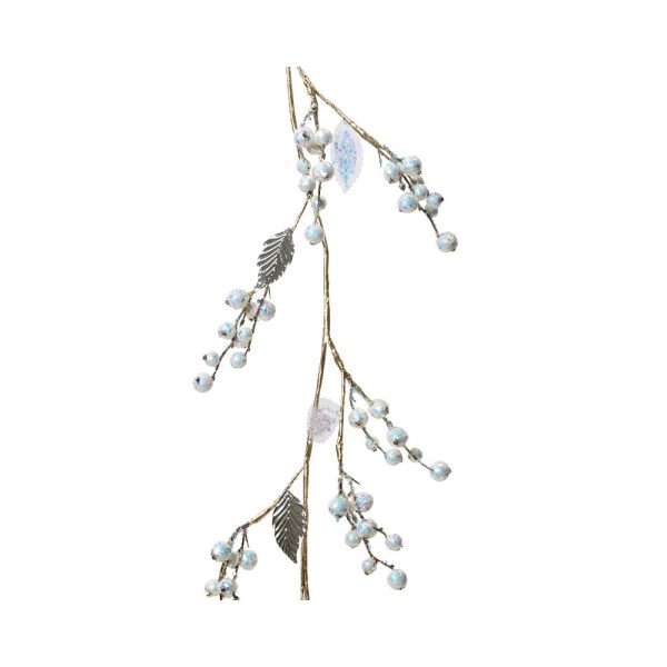FESTONE CON FOGLIE GLITTER 120 CM  (Cod. 39258-01)