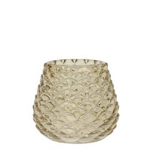 PORTA TEALIGHT VETRO 7X6 CM bianco (Cod. 39276-03)