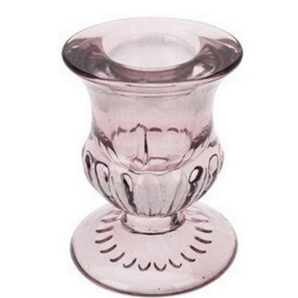 CANDELIERE VETRO 5X6 CM lilla (Cod. 39280-03)