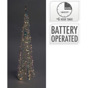 CONO IRIDESCENTE LED 80 CM CON TIMER 6 ORE  (Cod. 39286-01)