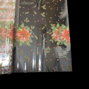 50PZ. FOGLI TRASP.STELLE DI NATALE 100X130 CM  (Cod. 34873-01)