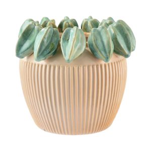 VASO TRENDY CARAMBOLA H20,5 D28,5 CM cipria-azzurro (Cod. 39363-01)