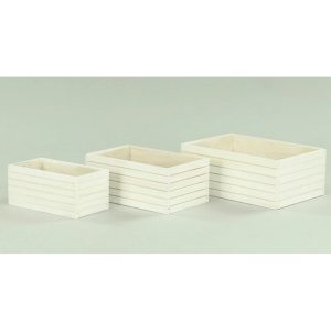 SET 3 PZ. CASSETTA LEGNO DA 20X11XH9 A 28X19XH11 CM  (Cod. 39343-01)