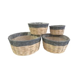 SET 4 PZ. CESTO WILLOW  H10 D20- H12 D25-H14 D29-H15 D33  (Cod. 39279-01)