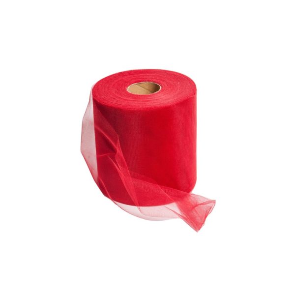 TULLE ECONOMICO CM.25 MT.100 rosso (Cod. 1855-01)
