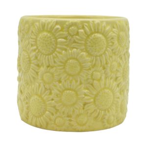 VASO SUN FLOWER CERAMICA H17,7 D19,5 CM giallo (Cod. 39458-02)