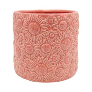 VASO SUN FLOWER CERAMICA H17,7 D19,5 CM rosa (Cod. 39458-03)