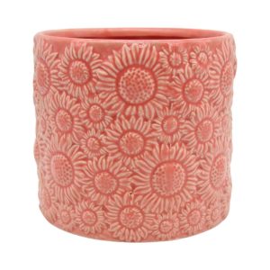 VASO SUN FLOWER CERAMICA H15,4 D17 CM rosa (Cod. 39459-03)