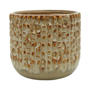 VASO GIZA CERAMICA H10,8 D12,5 CM crema (Cod. 39464-01)