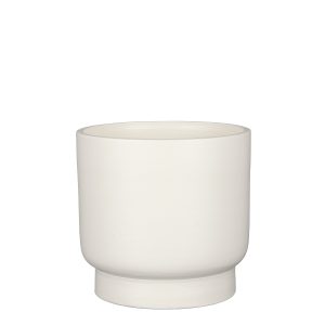 VASO RIVA BASE TONDO H20 D22 CM bianco- (Cod. 39390-01)