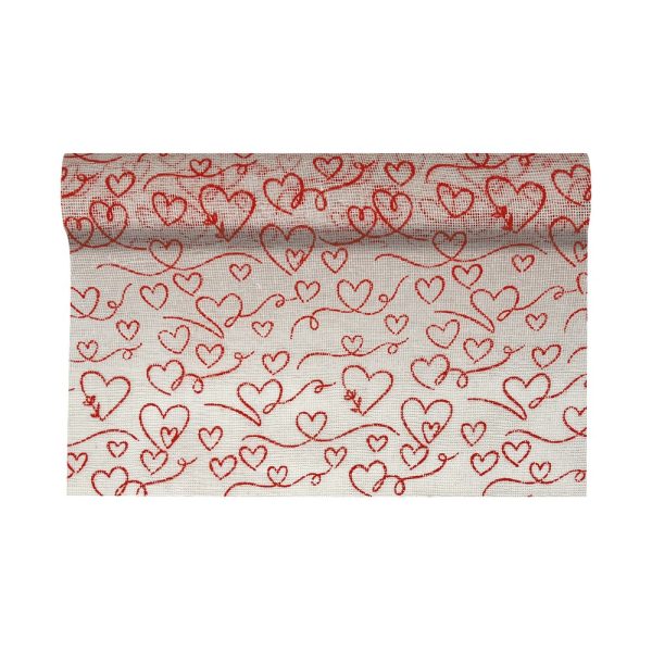 BOBINA COTONE CUORI 3D MM.510 MT.5 bianco-01 (Cod. 37066-01)