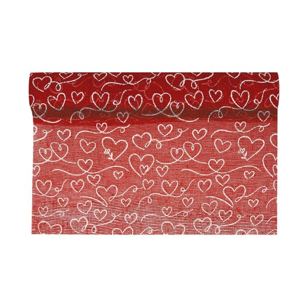 BOBINA COTONE CUORI 3D MM.510 MT.5 rosso-07 (Cod. 37066-02)