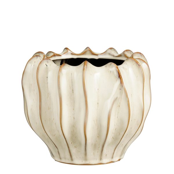 VASO THOM ROTONDO H19 D23,5 bianco (Cod. 39393-02)