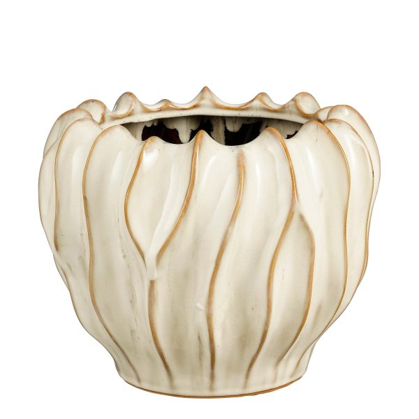 VASO THOM ROTONDO H22 D27,5 bianco (Cod. 39394-02)