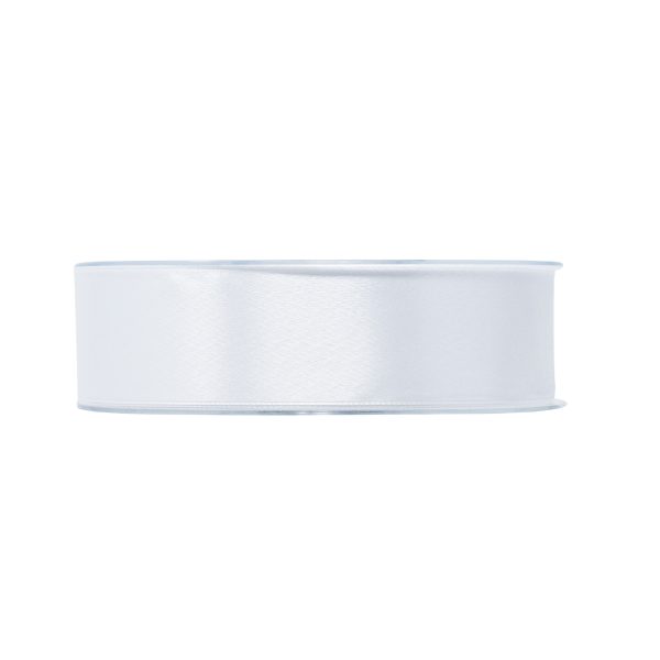 NASTRO DOPPIO RASO MM25 X 50MT  bianco-01 (Cod. 39339-01)