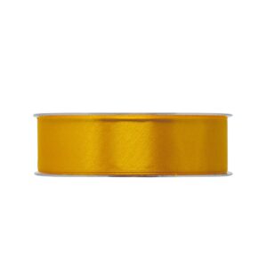 NASTRO DOPPIO RASO ECONOMICO MM25 X 50MT  giallo-caldo-05-bis (Cod. 39339-04)