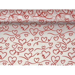 BOBINA TNT CUORI CM78 X 9MT bianco-01 (Cod. 39353-01)