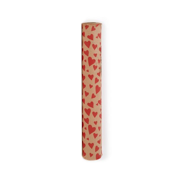 BOBINA ECORETE FLEXI CON STAMPA CUORI CM50X25MT kraft (Cod. 39568-01)