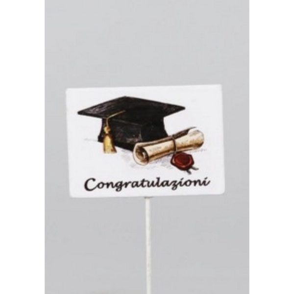 SET 12 PZ. LAUREA CONGRATULAZIONI 20 CM  (Cod. 39602-01)