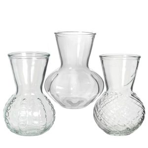 SET 3 PZ. VASO KRISTAL D13 H18  (Cod. 39553-01)