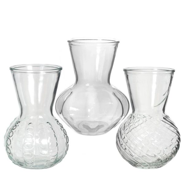 SET 3 PZ. VASO KRISTAL D13 H18  (Cod. 39553-01)