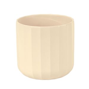 SET 6 PZ. VASO SFACCETTATO H12,5 D13,5 crema (Cod. 39397-01)