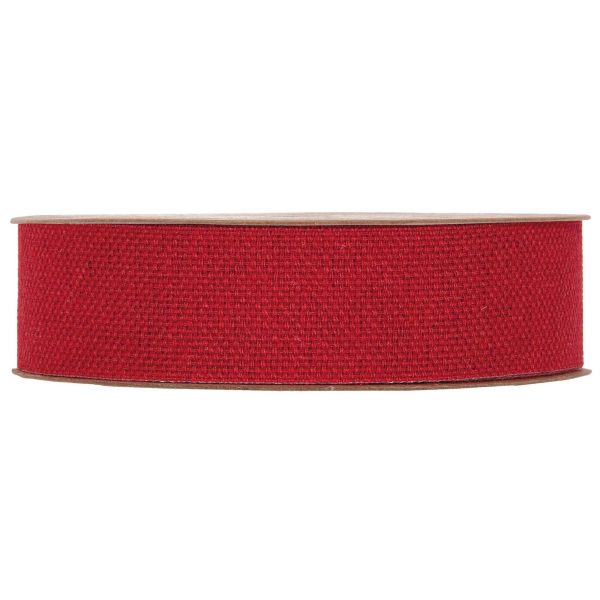 NASTRO POLYCOTTON MM25X20MT  rosso (Cod. 39514-05)