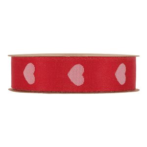 NASTRO CUORI MM25 MT20  rosso (Cod. 39517-01)