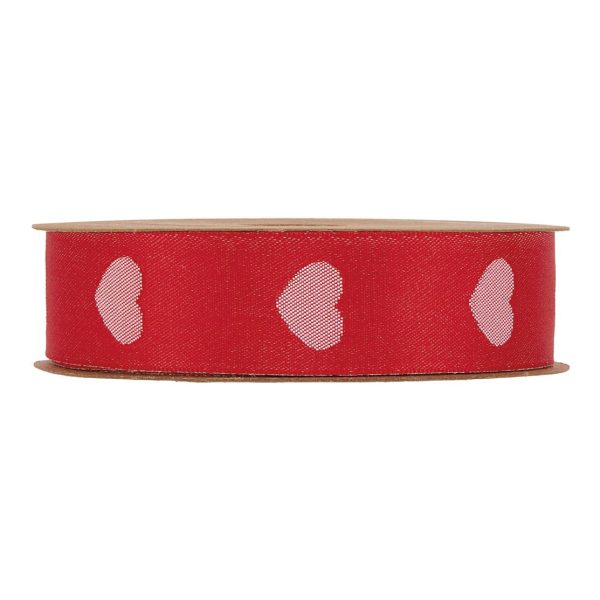 NASTRO CUORI MM25 MT20  rosso (Cod. 39517-01)