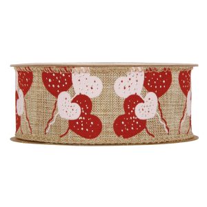 NASTRO CUORI MM40 MT10  natural (Cod. 39522-01)
