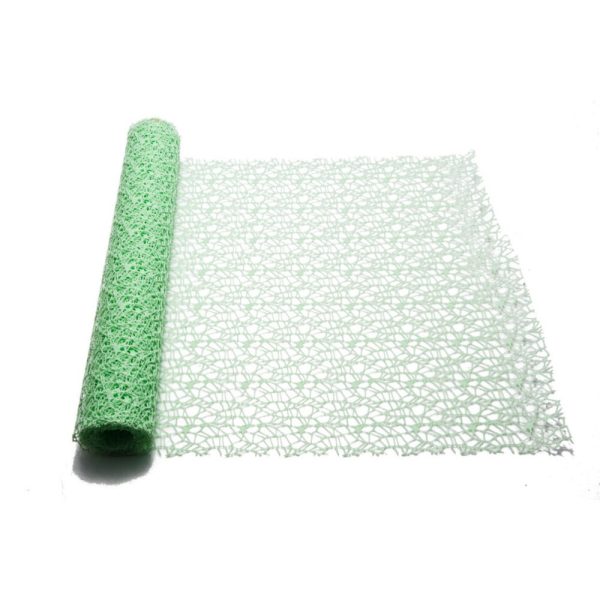 RETINA POLYCOTTON "SPIDER" DECOR MESH CM 48x5MT verde-acqua (Cod. 19632-44)