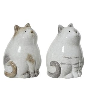 1 PZ. GATTO TERRACOTTA 9X9XH14 CM  (Cod. 39434-01)