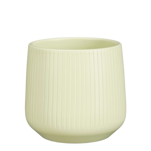 VASO AMBER ROTONDO H13,5 D14 CM verde-rigato (Cod. 31376-11)