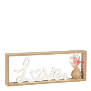 DECORAZIONE MURO LOVE 40X4,5 H15 CM  (Cod. 39675-01)