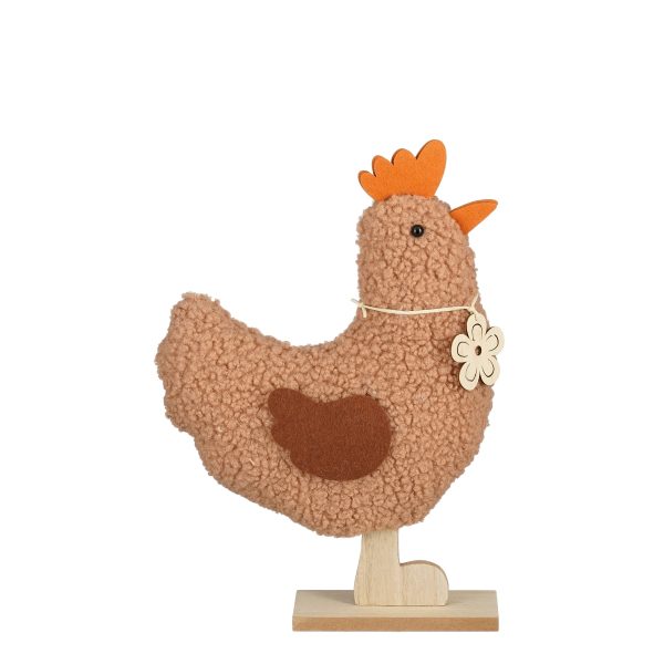 DECORAZIONE GALLINA 23,5X7XH39 CM  (Cod. 39677-01)