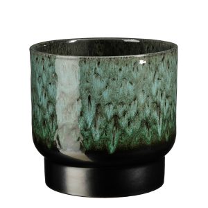 VASO THIAGO H 23 D 26 CM verde-scuro (Cod. 36863-02)