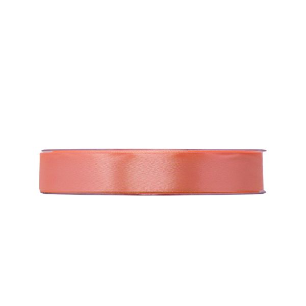 NASTRO DOPPIO RASO MM10 X 50MT  salmone-arancione-chiaro-12 (Cod. 39337-11)