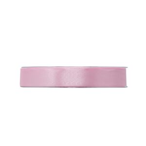 NASTRO DOPPIO RASO ECONOMICO MM15 X 50MT  rosa-chiaro-11 (Cod. 39338-10)