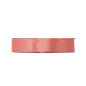 NASTRO DOPPIO RASO ECONOMICO MM15 X 50MT  salmone-arancione-chiaro-12 (Cod. 39338-11)