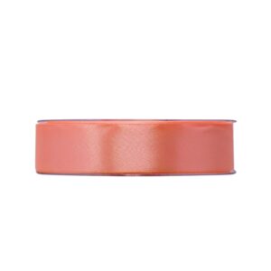 NASTRO DOPPIO RASO ECONOMICO MM25 X 50MT  salmone-arancione-chiaro-12 (Cod. 39339-11)