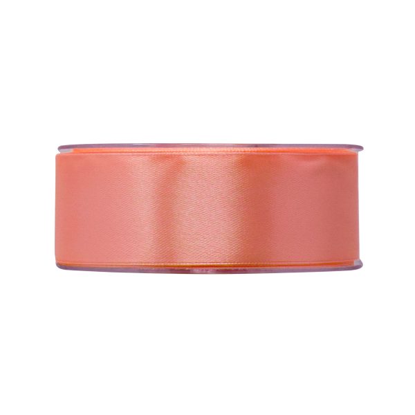 NASTRO DOPPIO RASO MM40 X 50MT  salmone-arancione-chiaro-12 (Cod. 39340-11)
