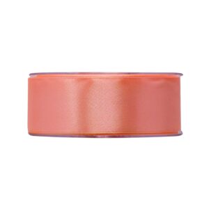 NASTRO DOPPIO RASO ECONOMICO MM40 X 50MT  salmone-arancione-chiaro-12 (Cod. 39340-11)
