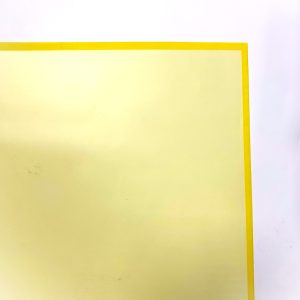 SET 12 PZ. FOGLI OPALIN CM 58X58 BORDO COLORATO giallo (Cod. 38341-03)