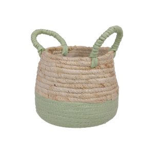 CESTO CON MANICI H15 D15 CM verde (Cod. 39688-01)