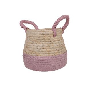 CESTO CON MANICI H15 D15 CM lilla (Cod. 39688-02)