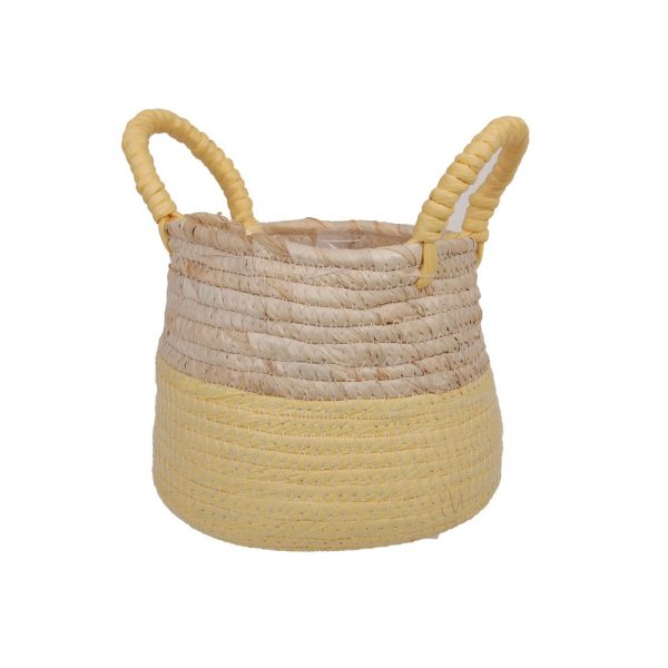 CESTO CON MANICI H15 D15 CM giallo (Cod. 39688-03)