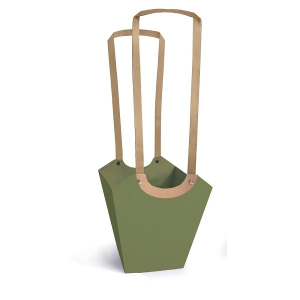 BORSA CARTA AQUA 10X17 H19 10PZ MEDIA verde-kaki (Cod. 18658-11)