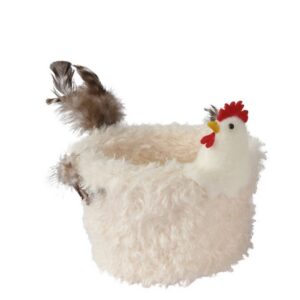 CESTO GALLO ROTONDO 13X13 H11 CM bianco (Cod. 39716-01)