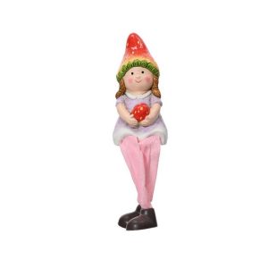 BIMBA TERRACOTTA GAMBE PENZOLANTI 5,5X6,5 H18 CM rosa (Cod. 39721-01)
